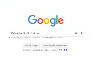 SEO website mất bao lâu để có kết quả
