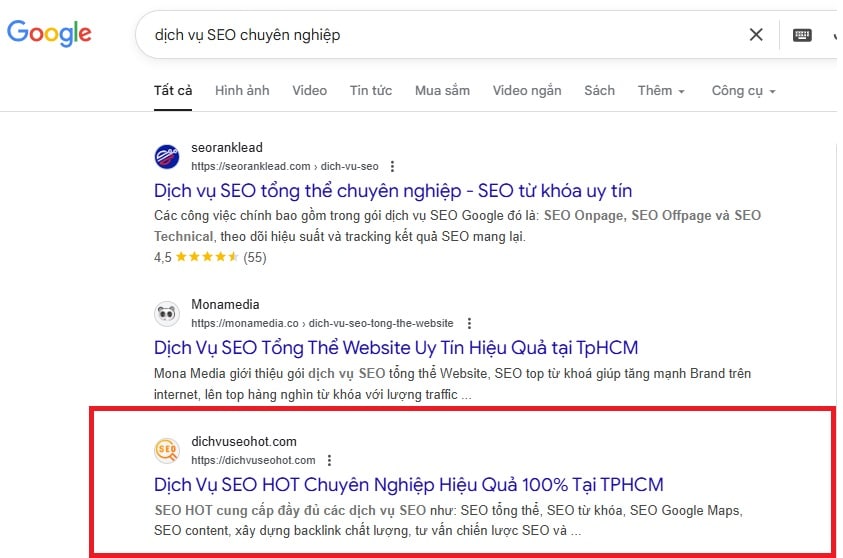dich vu seo chuyen nghiep