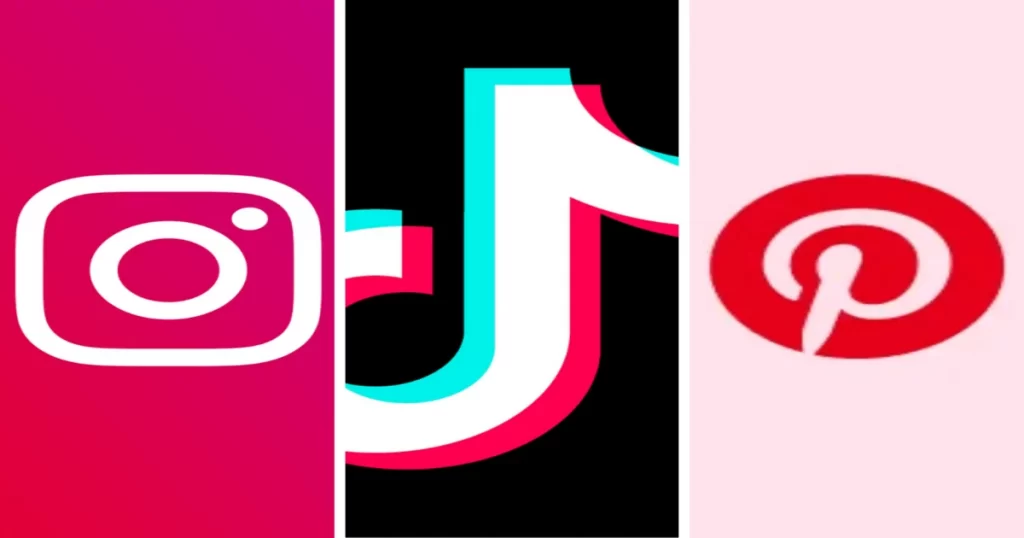 Instagram vs Pinterest vs TikTok