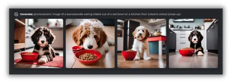 best AI photo generator wordstream puppies