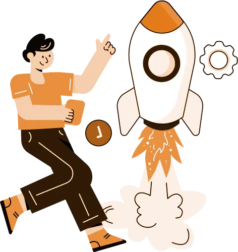 man with seo eocket