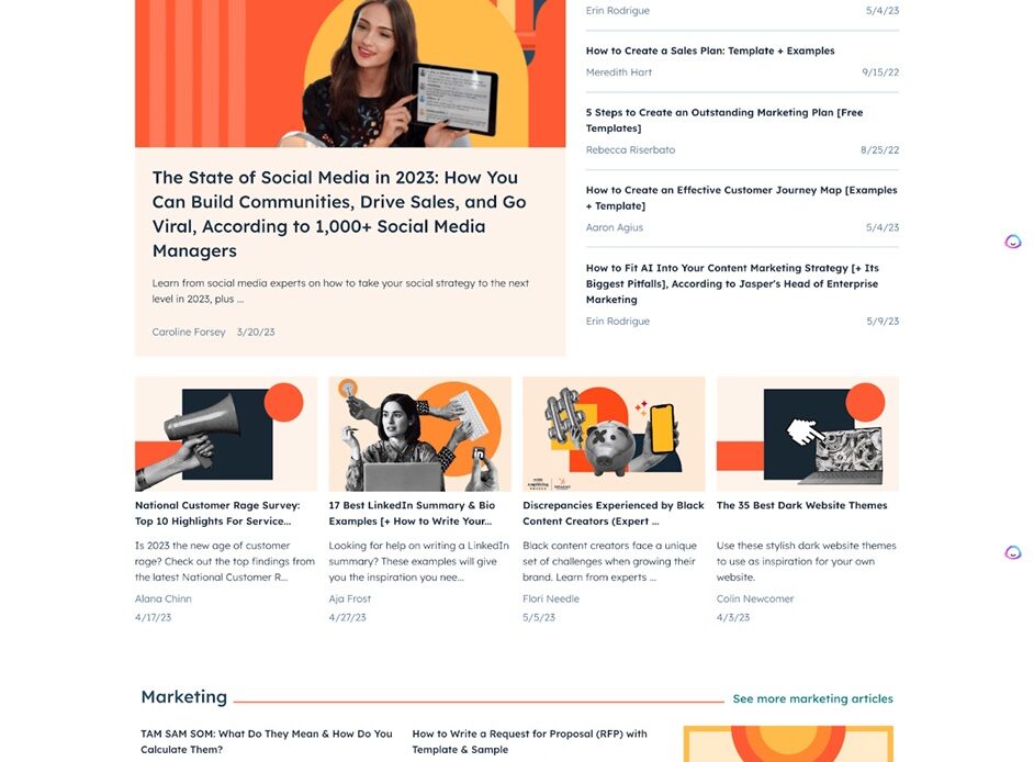 blog hubspot
