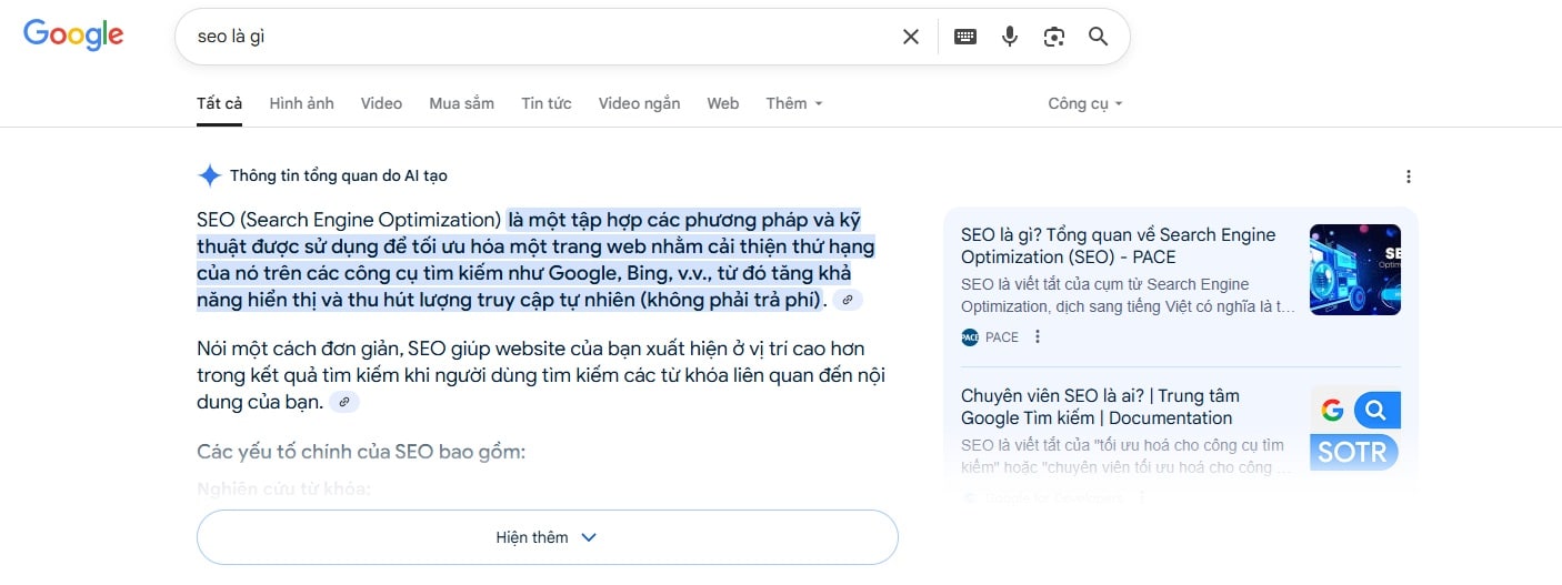 ket qua ai overview