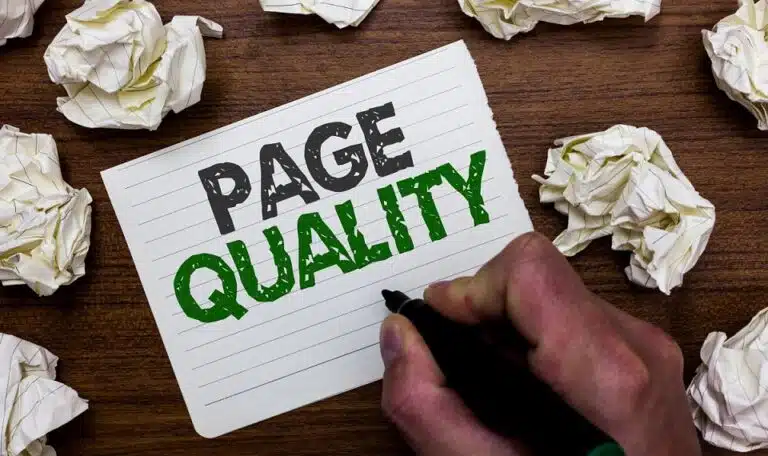 page quality rating