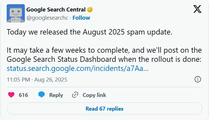 spam update