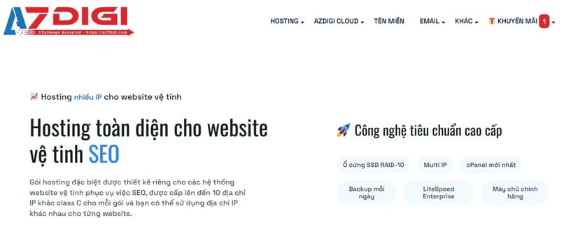 Top 10 dịch vụ hosting uy tín và chuyên nghiệp tại Việt Nam 18 azdigi