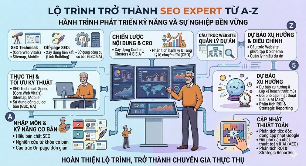 Lộ trình trở thành SEO Expert từ A-Z
