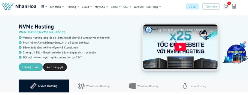 Top 10 dịch vụ hosting uy tín và chuyên nghiệp tại Việt Nam 20 nhanhoa