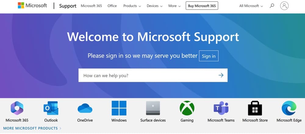 subdomain Microsoft