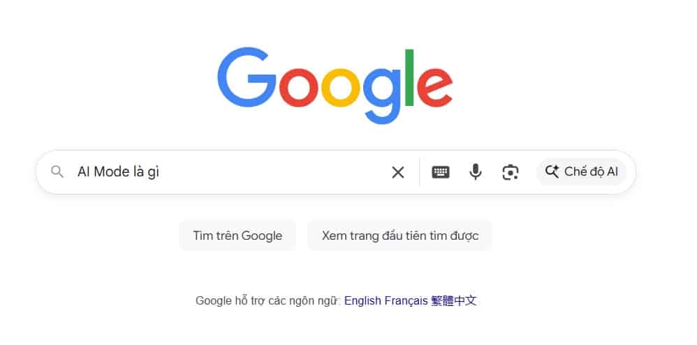 AI Mode hay chế độ AI của Google là gì?