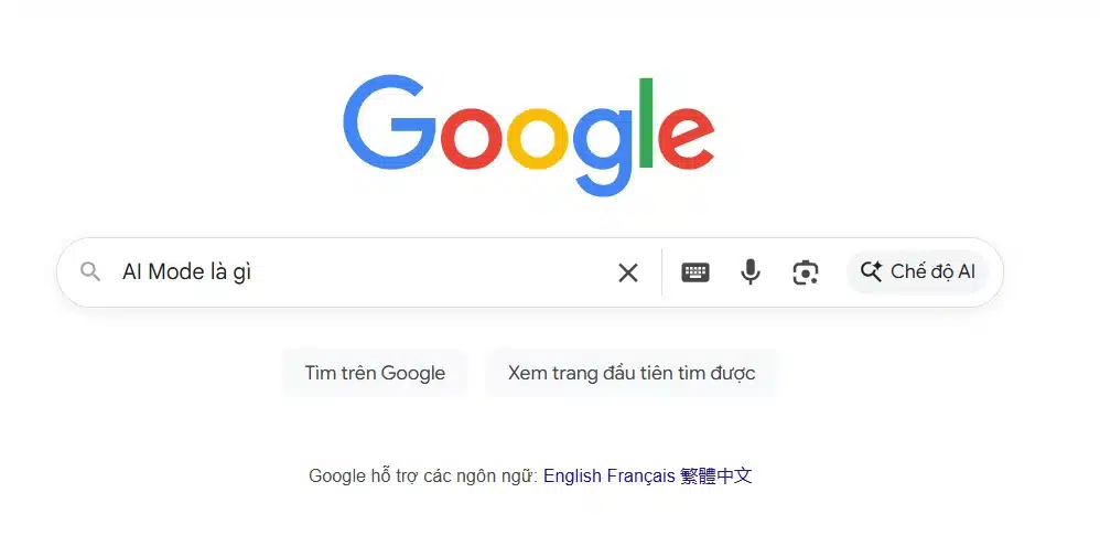 AI Mode hay chế độ AI của Google là gì?