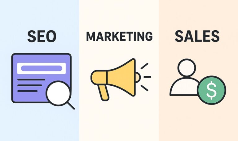 SEO và bài toán chuyển đổi 5 seo vs marketing vs sales