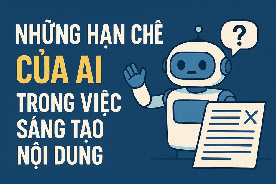 7 hạn chế của AI trong việc sáng tạo nội dung
