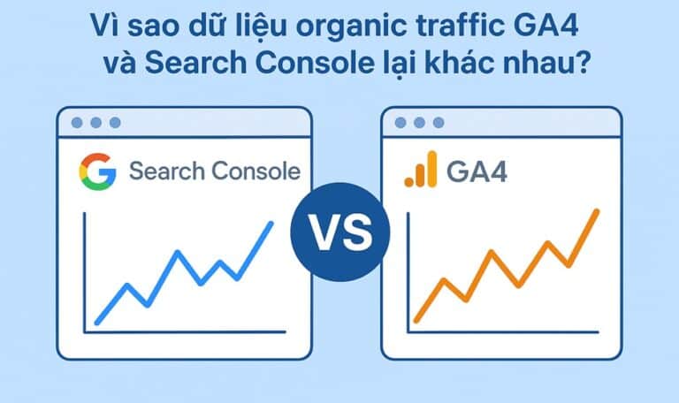 Vì sao dữ liệu traffic trong GA4 và GSC lại khác nhau?
