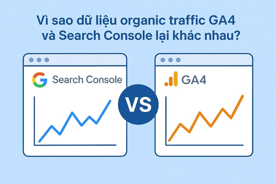 Vì sao dữ liệu traffic trong GA4 và GSC lại khác nhau?