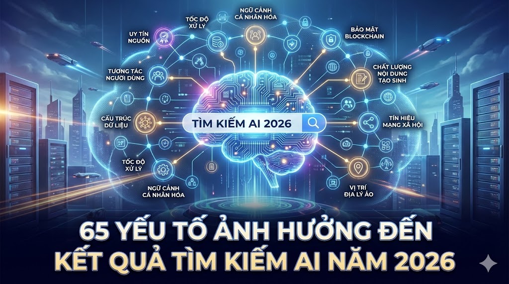 65 yếu tố ảnh hưởng đến kết quả tìm kiếm AI vào năm 2026