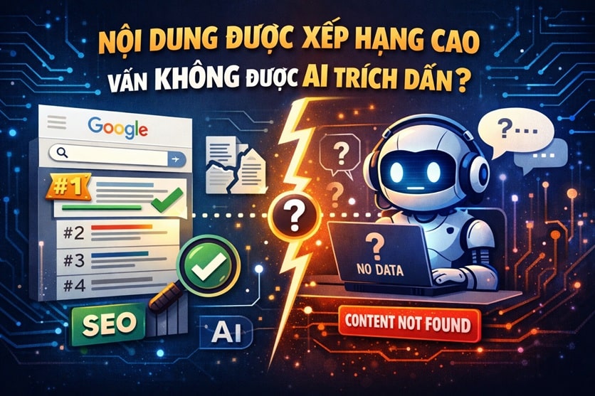 Nội dung được xếp hạng cao vẫn không được AI trích dẫn?