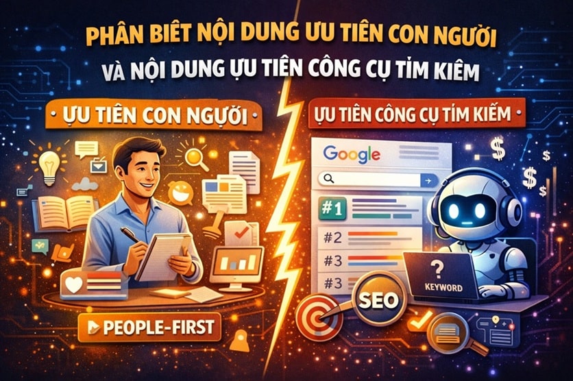 noi dung uu tien con nguoi va tim kiem