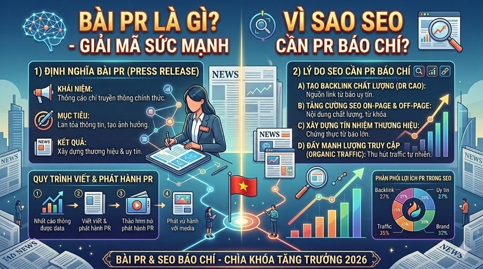Bài PR là gì? Vì sao làm SEO cần đi bài PR báo chí?