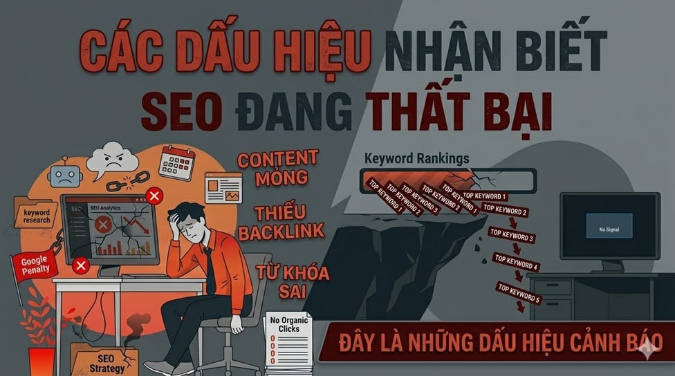 dấu hiệu nhận biết SEO đang thất bại