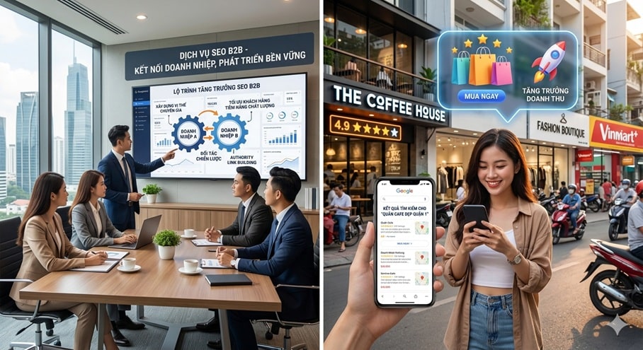 Dịch vụ SEO B2B và dịch vụ SEO B2C